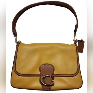 COACH Soft Tabby in Yellow Colorblock